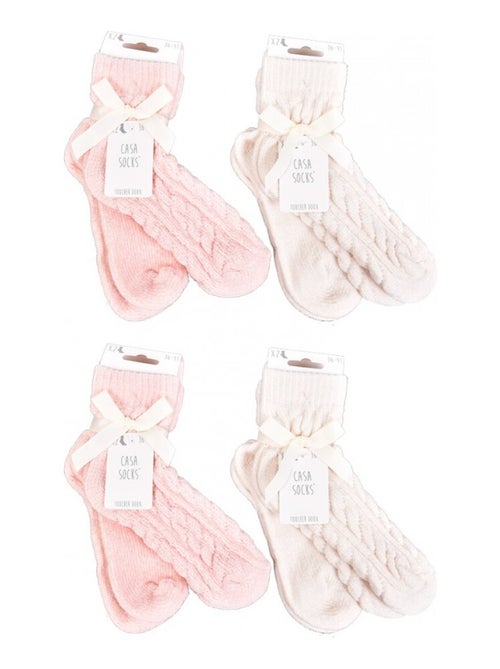 Chaussettes pour Femme Casa Socks Toucher Doux - Pack de 8 - Kiabi