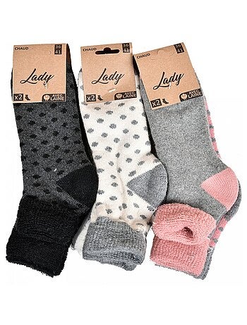 Chaussettes pour Femme Mi Saison Chaleur et Confort - Pack de 6