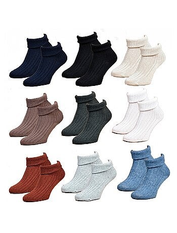 Chaussettes pour Femme Mi Saison Chaleur et Confort - Pack de 9