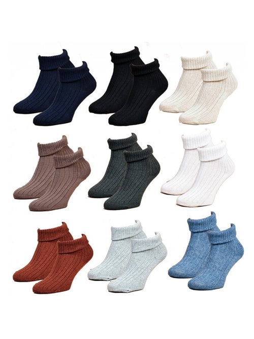 Chaussettes pour Femme Mi Saison Chaleur et Confort - Pack de 9 - Kiabi
