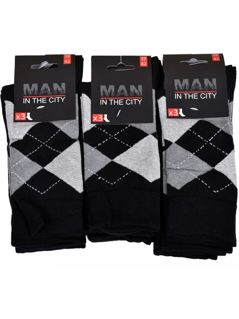 Chaussettes pour Homme en Coton Majoritaire Confort et fantaisie - Pack de 9 Multicolore - Kiabi