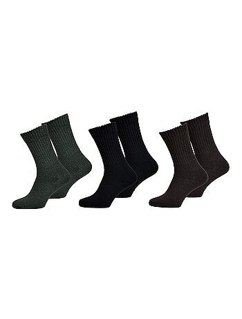 Chaussettes pour Homme Mi Saison Chaleur et Confort - Pack de 3