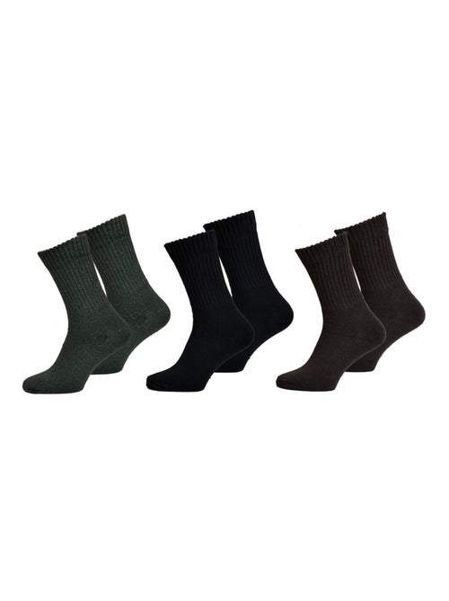 Chaussettes pour Homme Mi Saison Chaleur et Confort - Pack de 3 - Kiabi