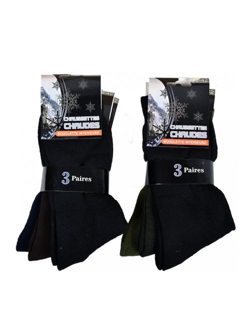 Chaussettes pour Homme Mi Saison Chaleur et Confort - Pack de 6 - Kiabi