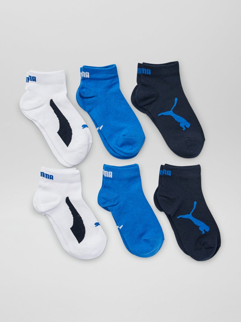 Chaussettes 'Puma' - Lot de 6 Bleu/blanc/noir - Kiabi