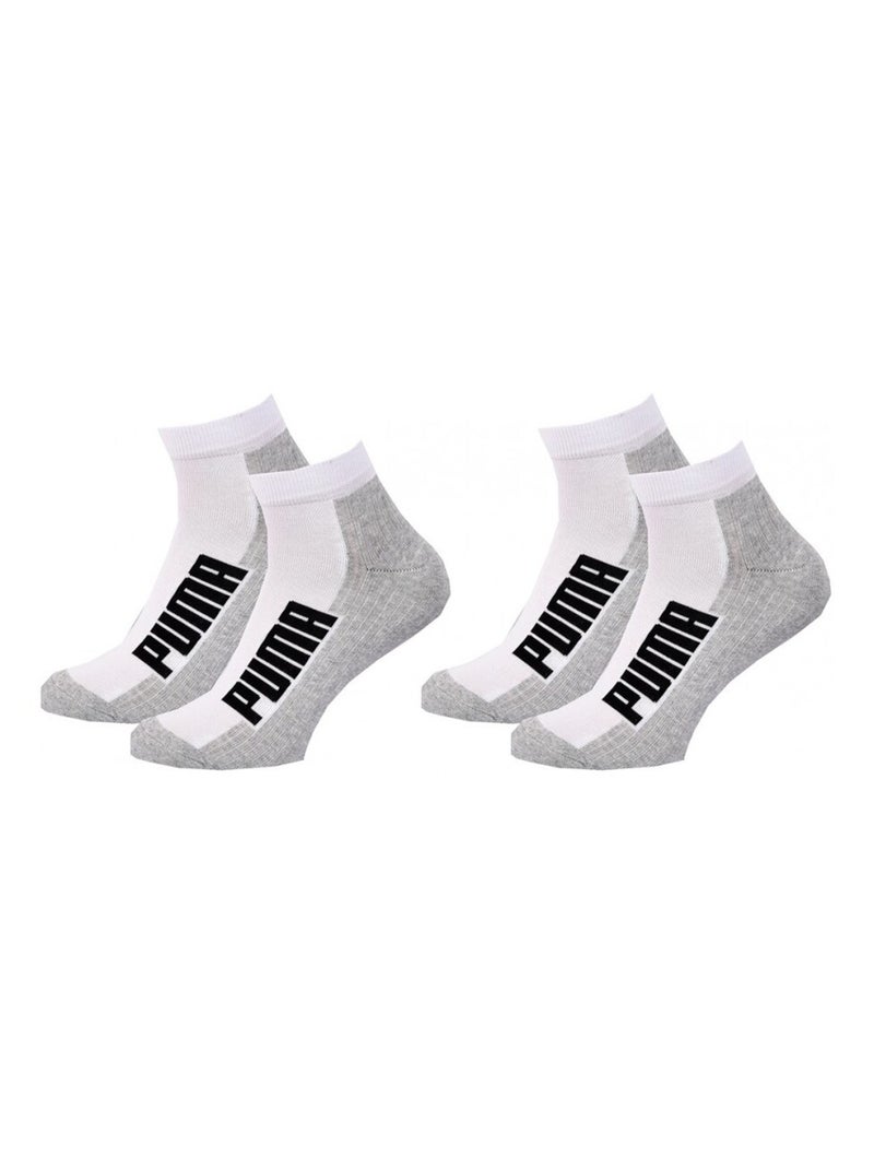 Chaussettes PUMA QUARTER - Pack de 2 Blanc - Kiabi