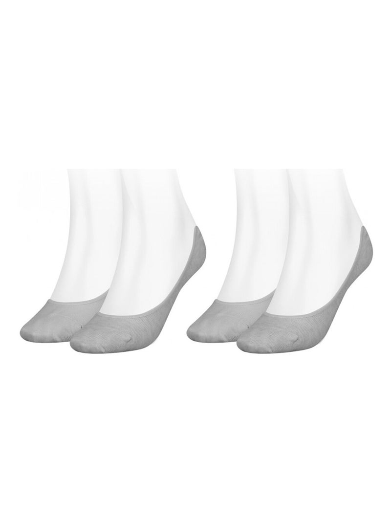 Chaussettes PUMA Socquettes FOOTIES - Pack de 2 Gris clair - Kiabi