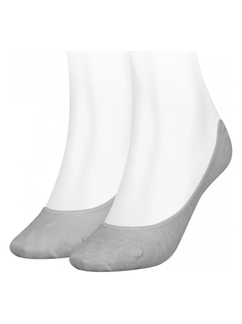 Chaussettes PUMA Socquettes FOOTIES - Pack de 2 Gris clair - Kiabi