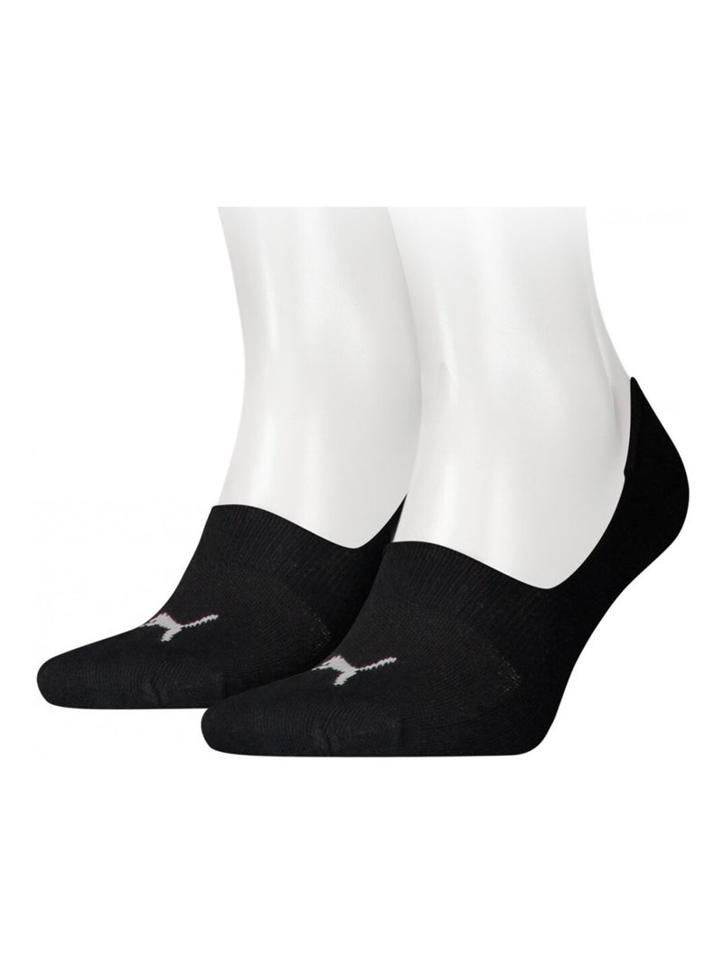 Chaussettes PUMA Socquettes FOOTIES - Pack de 2 Noir - Kiabi