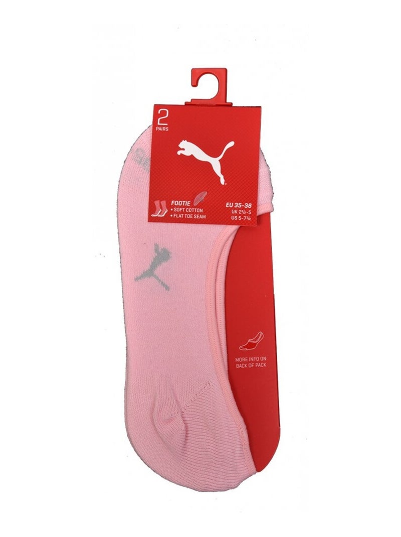Chaussettes PUMA Socquettes FOOTIES - Pack de 2 Rose - Kiabi