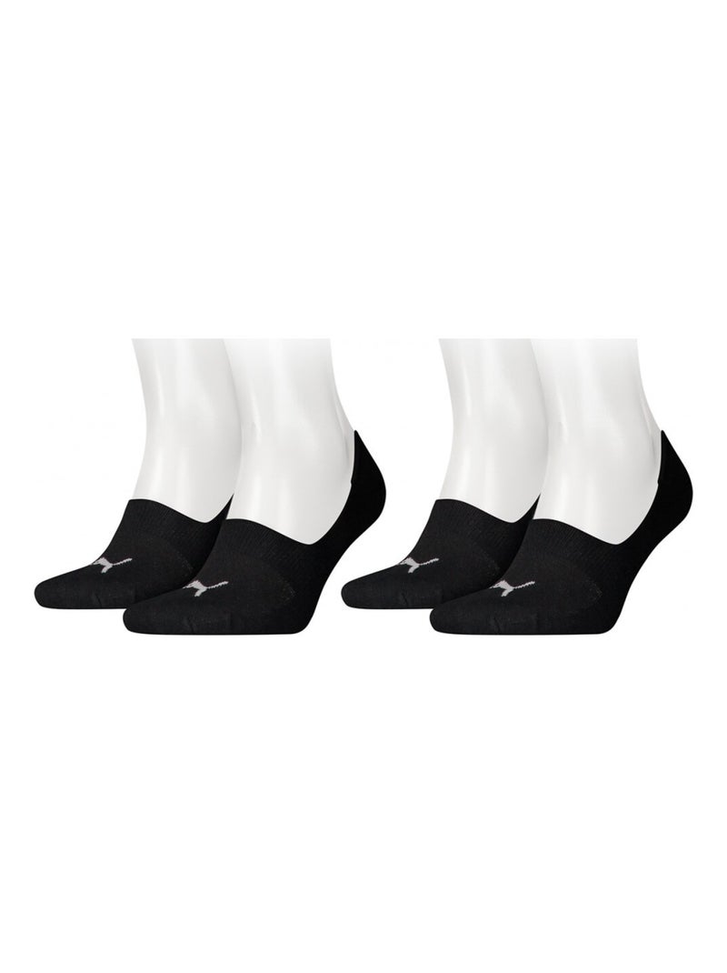Chaussettes PUMA Socquettes FOOTIES - Pack de 4 Noir Blanc - Kiabi