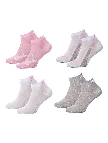 Chaussettes PUMA Socquettes Tiges 2 Tiers QUARTER JUNIOR - Pack de 8
