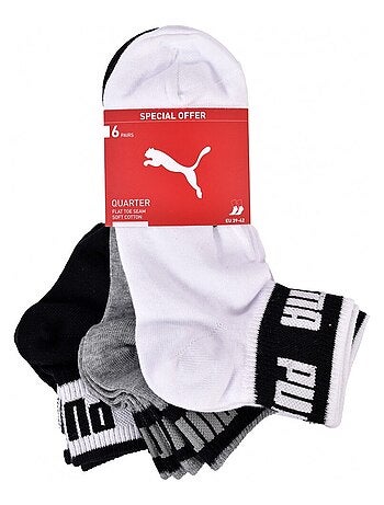 Chaussettes QUARTER PUMA - Pack de 6