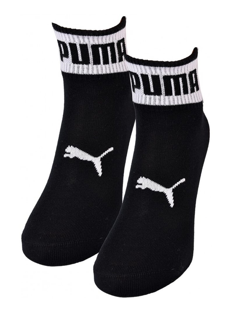 Chaussettes QUARTER PUMA - Pack de 6 Noir Blanc Gris - Kiabi