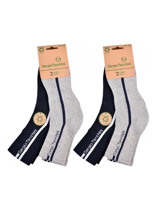 Chaussettes QUARTER SERGIO TACCHINI Lot de 4 Paires - Kiabi