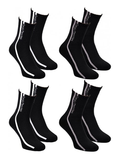Chaussettes QUARTER SERGIO TACCHINI Lot de 4 Paires - Kiabi