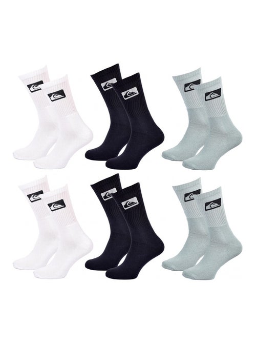 Chaussettes QUIKSILVER CUSHIONED CREW - Pack de 6 - Kiabi