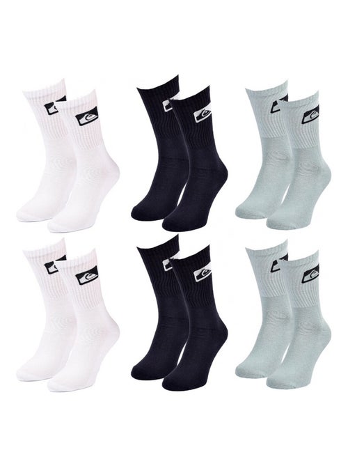 Chaussettes QUIKSILVER CUSHIONED CREW - Pack de 6 - Kiabi