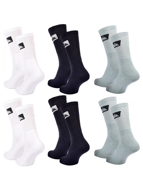 Chaussettes QUIKSILVER CUSHIONED CREW - Pack de 6 - Kiabi