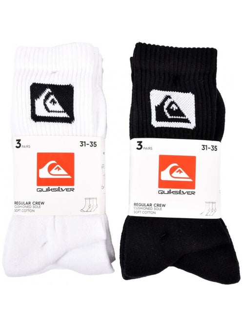 Chaussettes QUIKSILVER CUSHIONED CREW - Pack de 6 - Kiabi