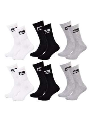 Chaussettes QUIKSILVER CUSHIONED CREW - Pack de 6