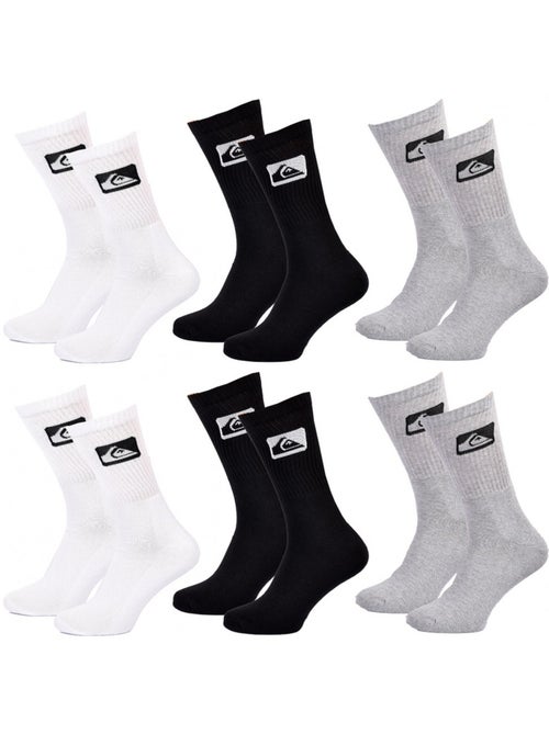 Chaussettes QUIKSILVER CUSHIONED CREW - Pack de 6 - Kiabi