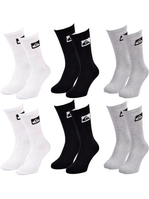 Chaussettes QUIKSILVER CUSHIONED CREW - Pack de 6 - Kiabi