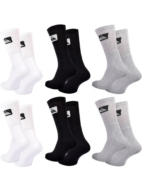 Chaussettes QUIKSILVER CUSHIONED CREW - Pack de 6 - Kiabi