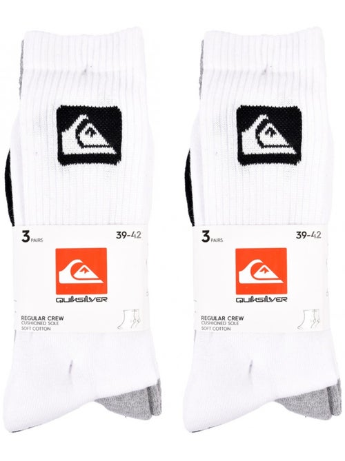 Chaussettes QUIKSILVER CUSHIONED CREW - Pack de 6 - Kiabi