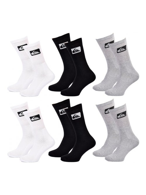 Chaussettes QUIKSILVER CUSHIONED CREW - Pack de 6 - Kiabi