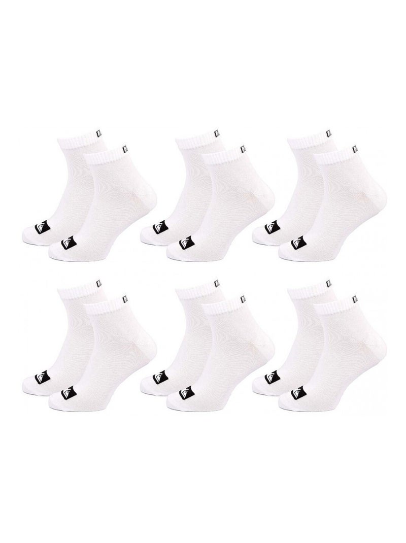 Chaussettes QUIKSILVER QUARTER - Pack de 6 Blanc - Kiabi