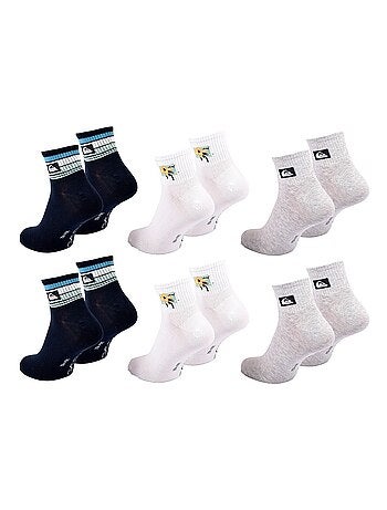 Chaussettes QUIKSILVER QUARTER - Pack de 6