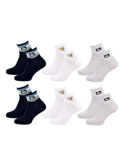 Chaussettes QUIKSILVER QUARTER - Pack de 6 - Kiabi