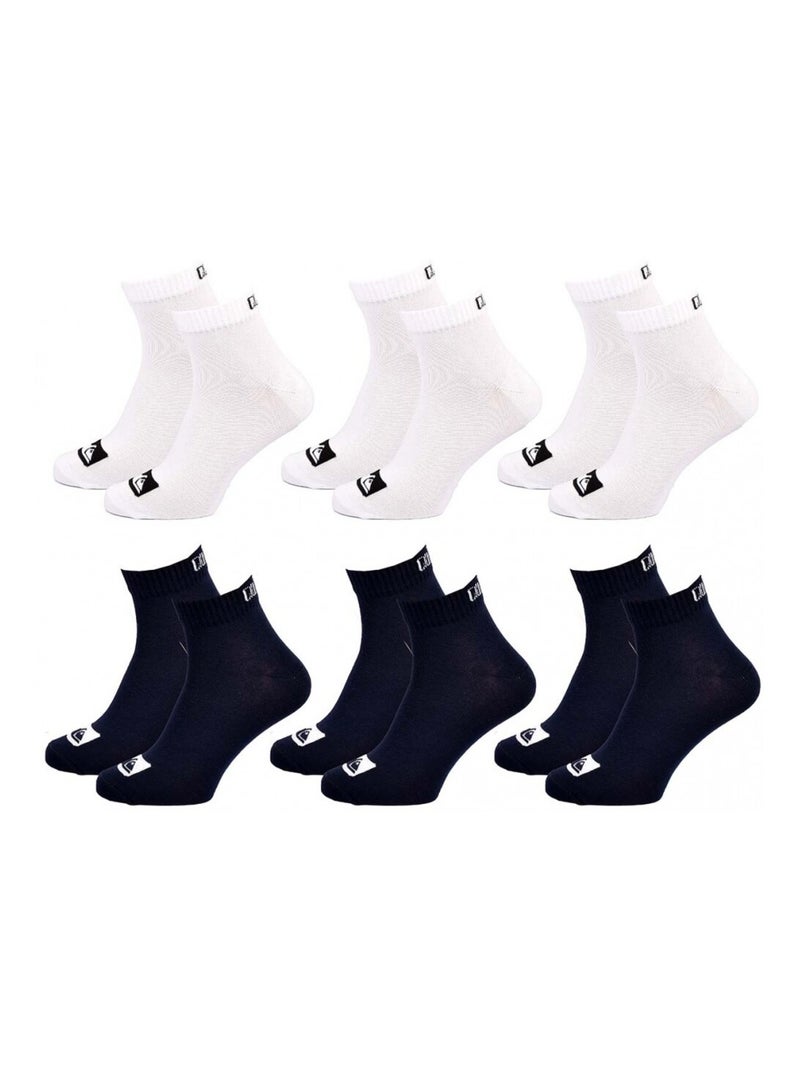 Chaussettes QUIKSILVER QUARTER - Pack de 6 Multicolore - Kiabi