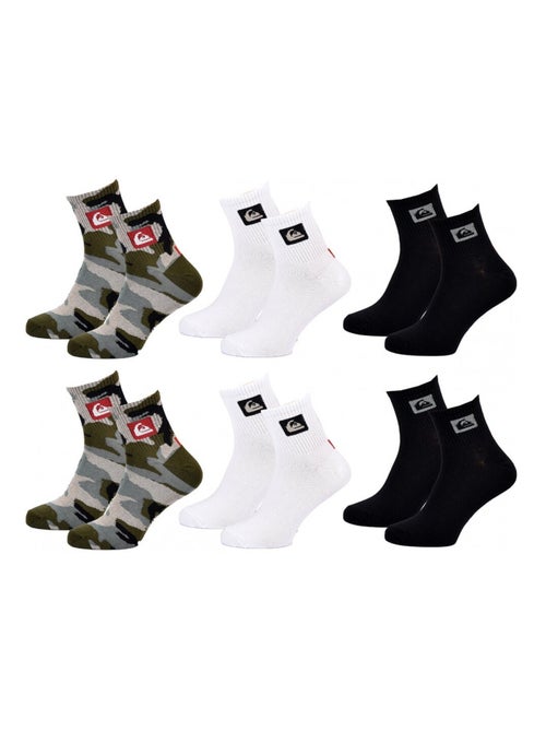 Chaussettes QUIKSILVER QUARTER - Pack de 6 - Kiabi