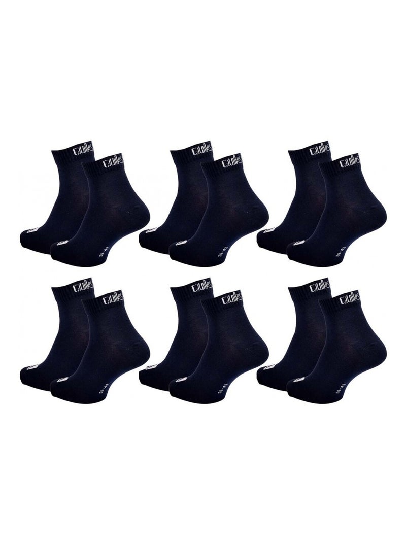 Chaussettes QUIKSILVER QUARTER - Pack de 6 Noir - Kiabi