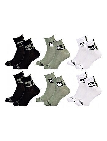 Chaussettes QUIKSILVER QUARTER - Pack de 6