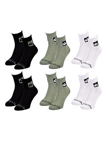Chaussettes QUIKSILVER QUARTER - Pack de 6