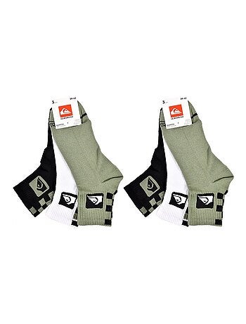 Chaussettes QUIKSILVER QUARTER - Pack de 6