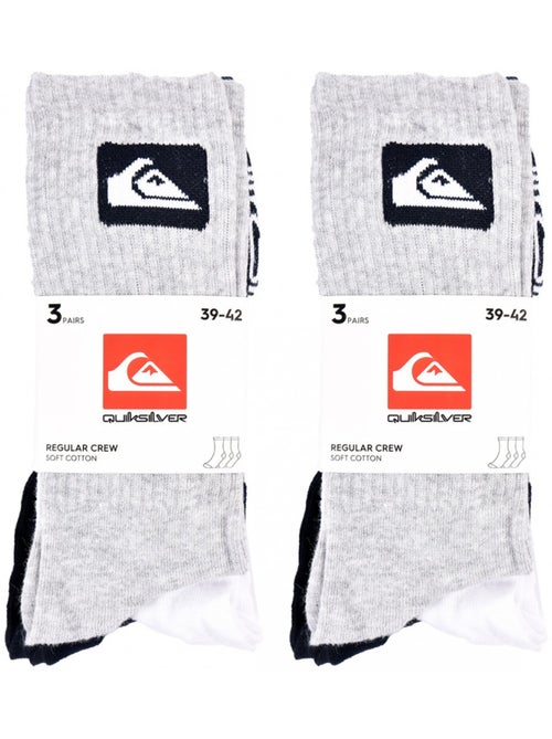 Chaussettes QUIKSILVER REGULAR CREW - Pack de 6 - Kiabi