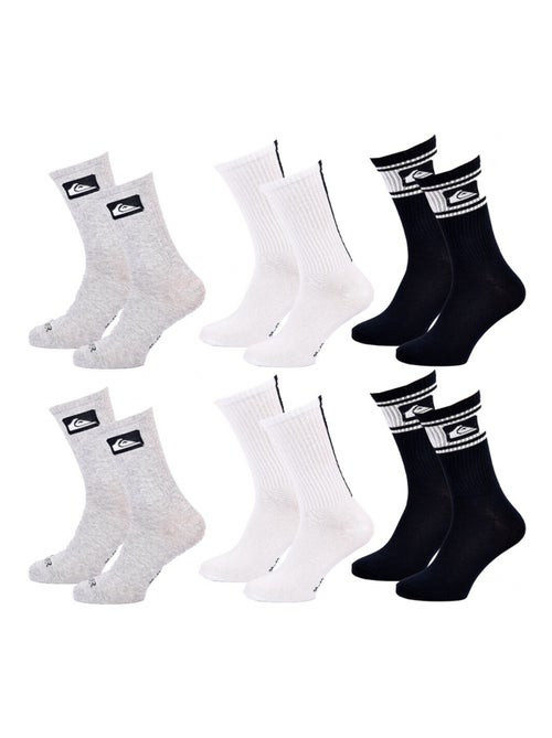 Chaussettes QUIKSILVER REGULAR CREW - Pack de 6 - Kiabi