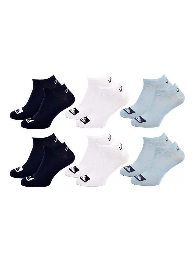 Chaussettes QUIKSILVER SNEAKER - Pack de 6 Multicolore - Kiabi