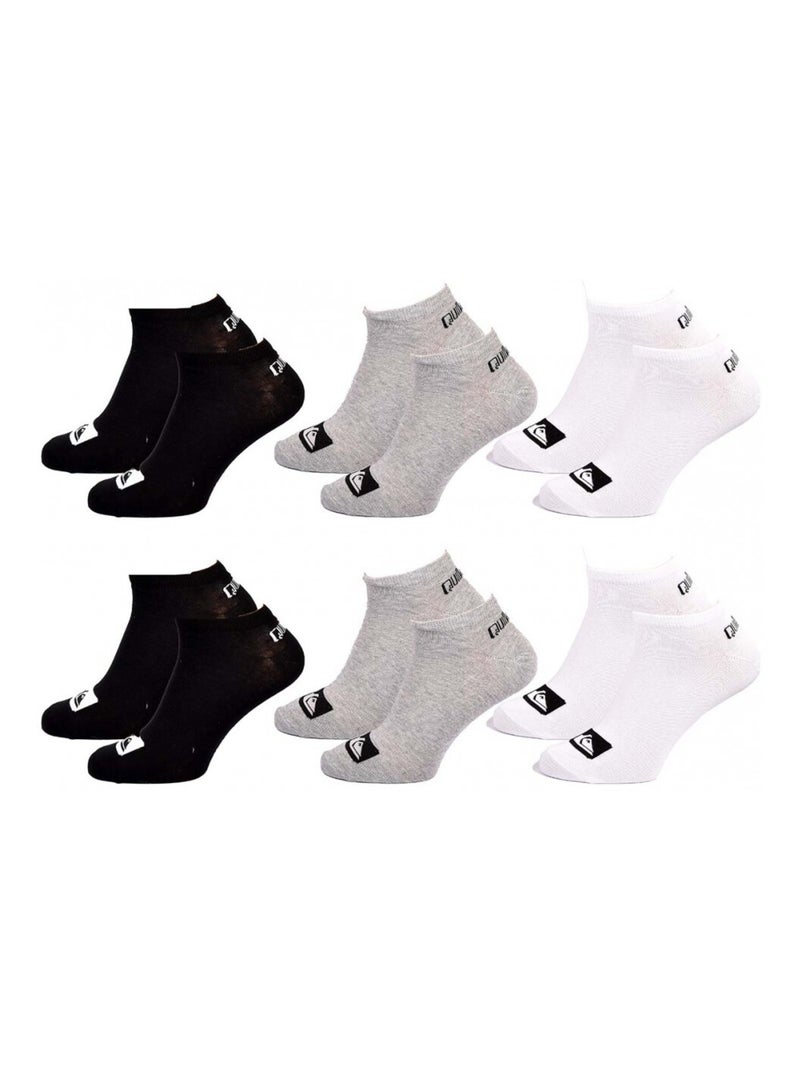 Chaussettes QUIKSILVER SNEAKER - Pack de 6 Multicolore - Kiabi