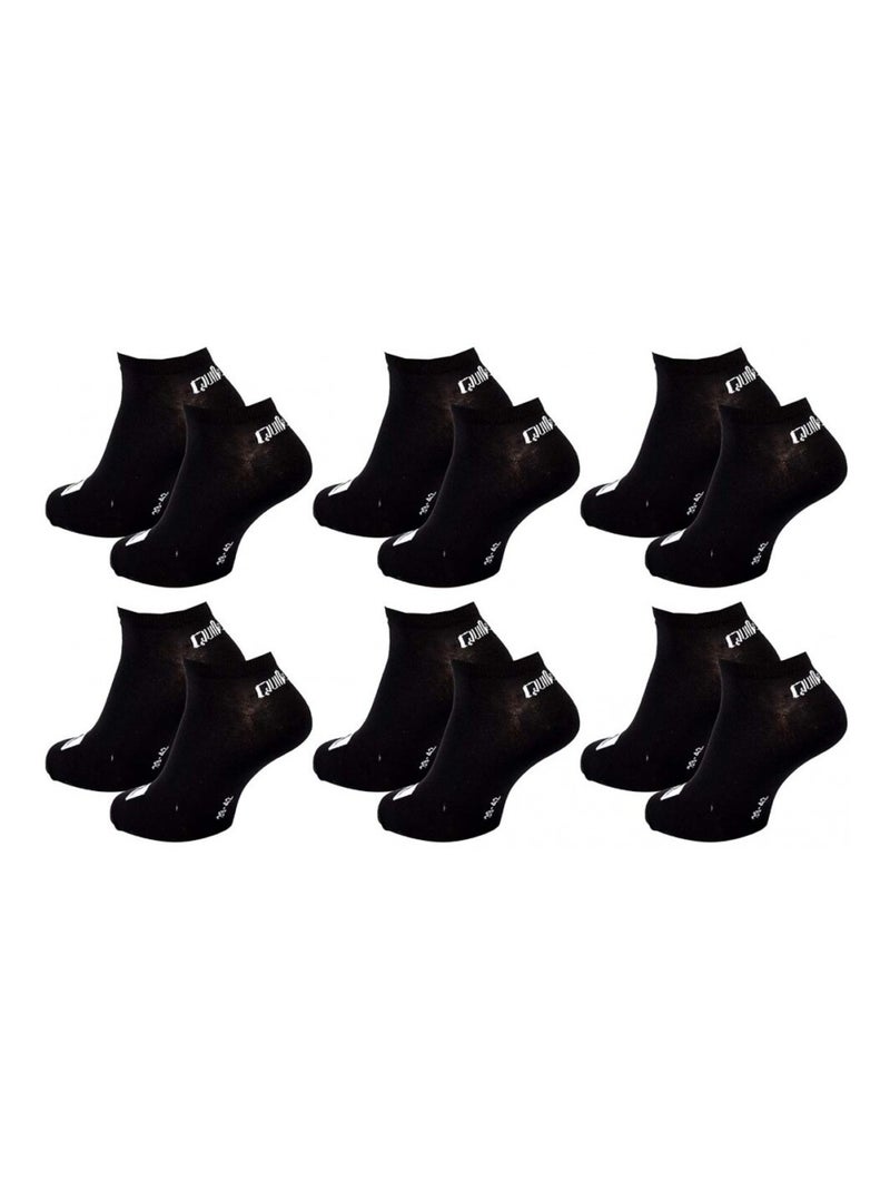 Chaussettes QUIKSILVER SNEAKER - Pack de 6 Noir - Kiabi