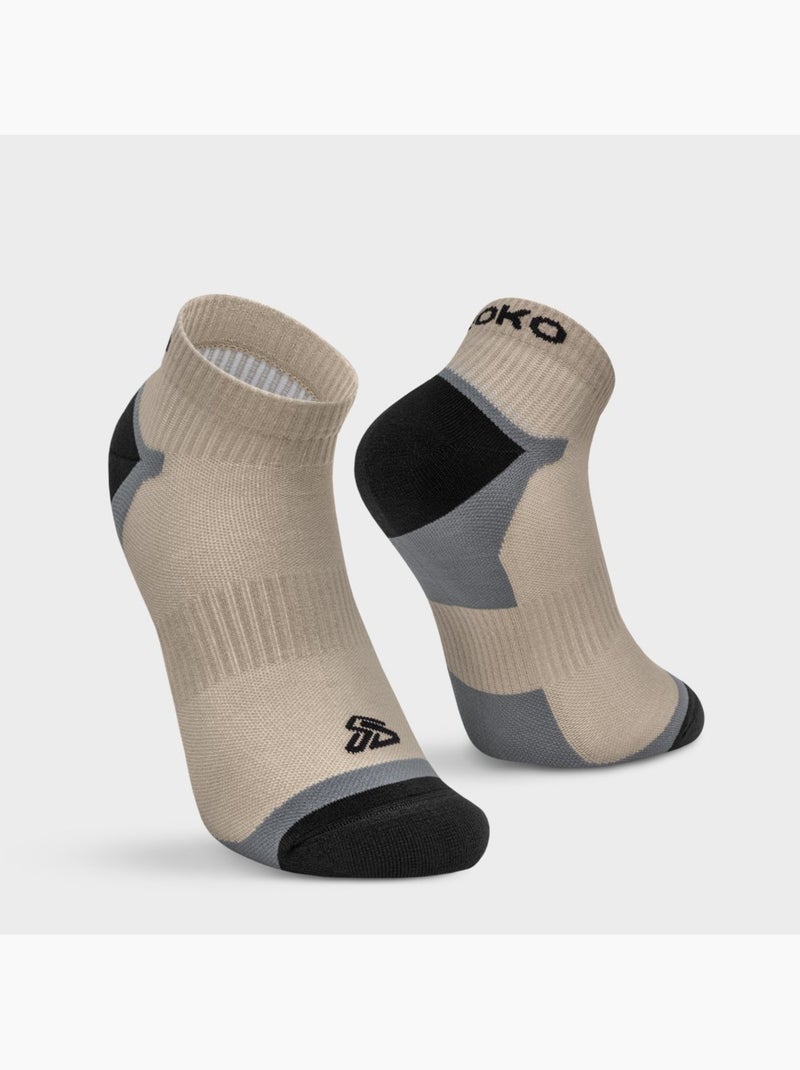 Chaussettes randonnée basses randonnée homme et femme kadishi Marron - Kiabi