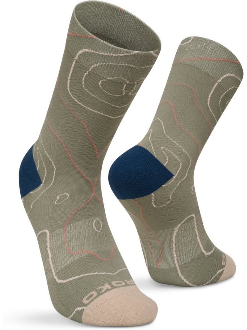 Chaussettes randonnée légères mi-mollet homme et femme gr3 Vert - Kiabi