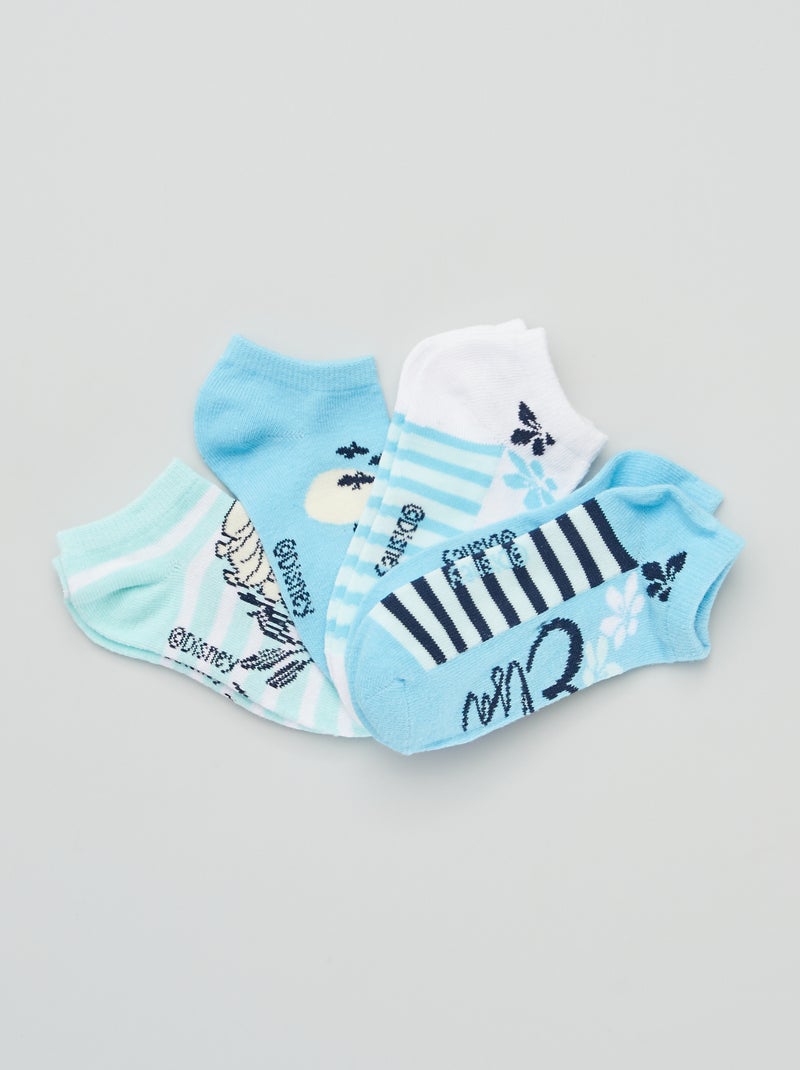 Chaussettes 'Reine des Neiges' - Lot de 3 bleu - Kiabi