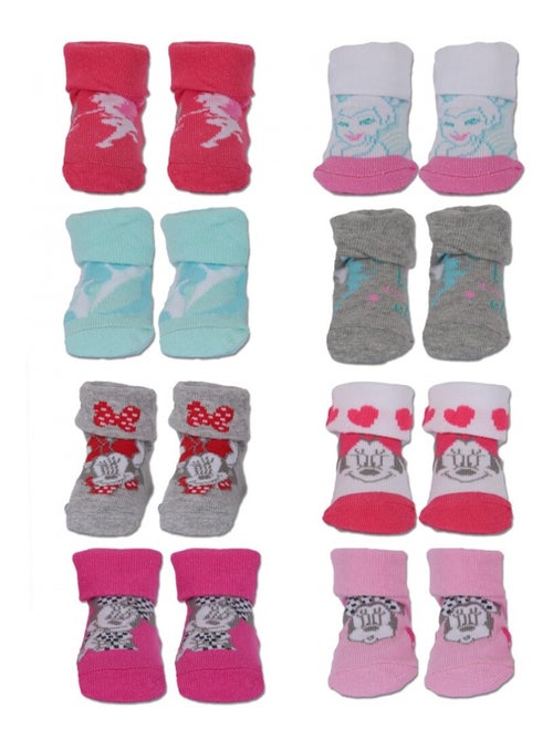 Chaussettes revers bébé naissance Disney lot de 8 - Kiabi