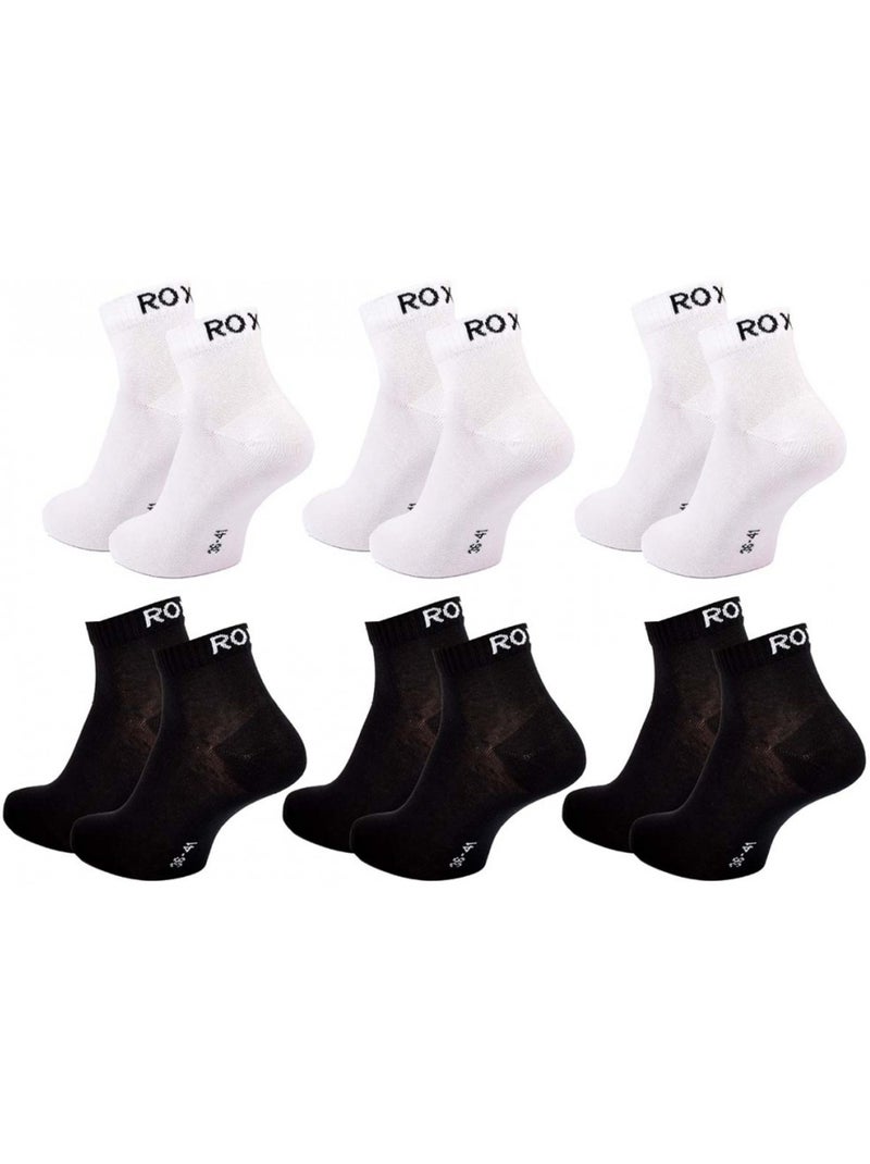 Chaussettes ROXY QUARTER - Pack de 6 Multicolore - Kiabi