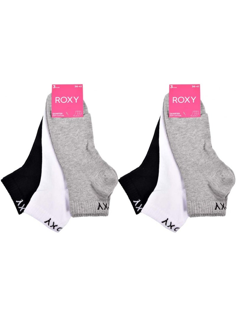 Chaussettes ROXY QUARTER - Pack de 6 Multicolore - Kiabi